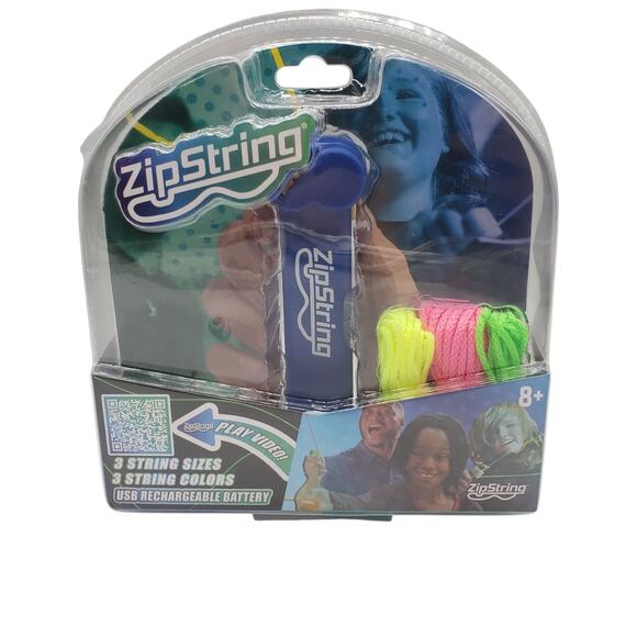 ZipString Original String Launcher Toy Blue Rechargeable 3 Lengths/Colors - Picture 1 of 3